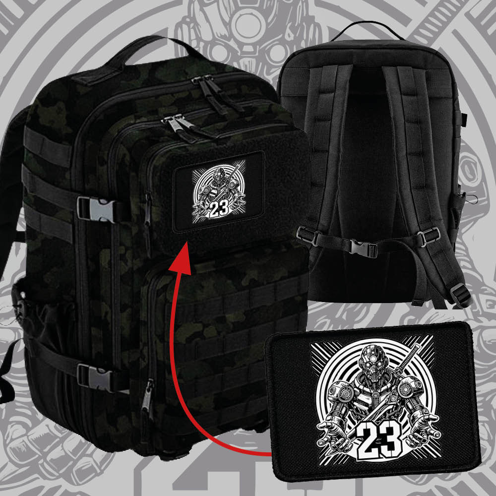 Batoh s vyměnitelnými patchemi 35L